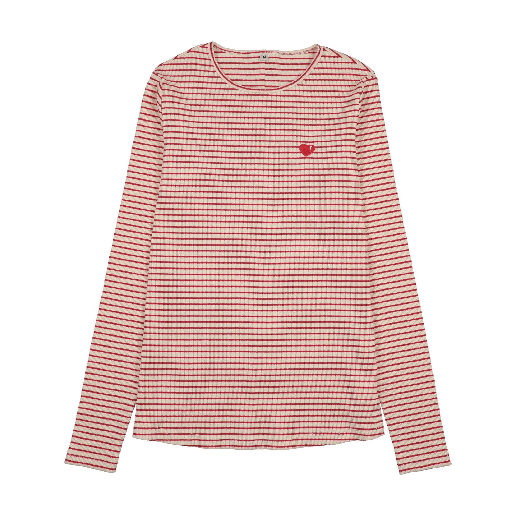 RHODA T-SHIRT RED & CREAM