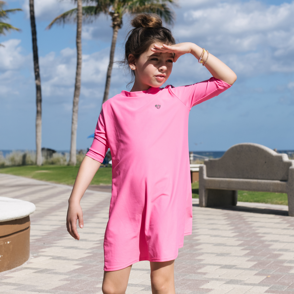 Penelope Embroidered Dress - Pink main image 1